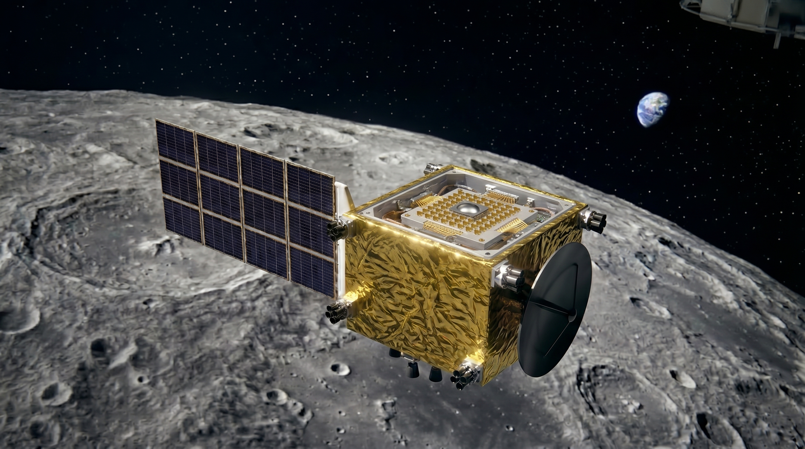 Satellite after deployment